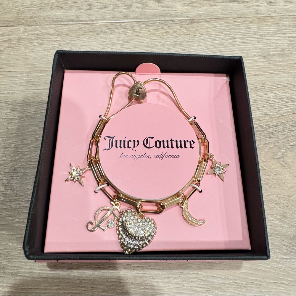 Juicy Couture Gold Charm Bracelet NIB